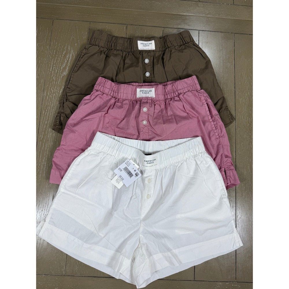 American‎ Eagle Shorts Womens XXS 3 Pack Cotton Lounge Button Fly Bundle